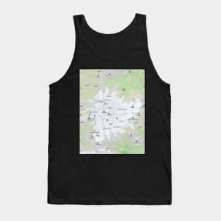 Russian Heights: Elbrus Contour Lines Tank Top